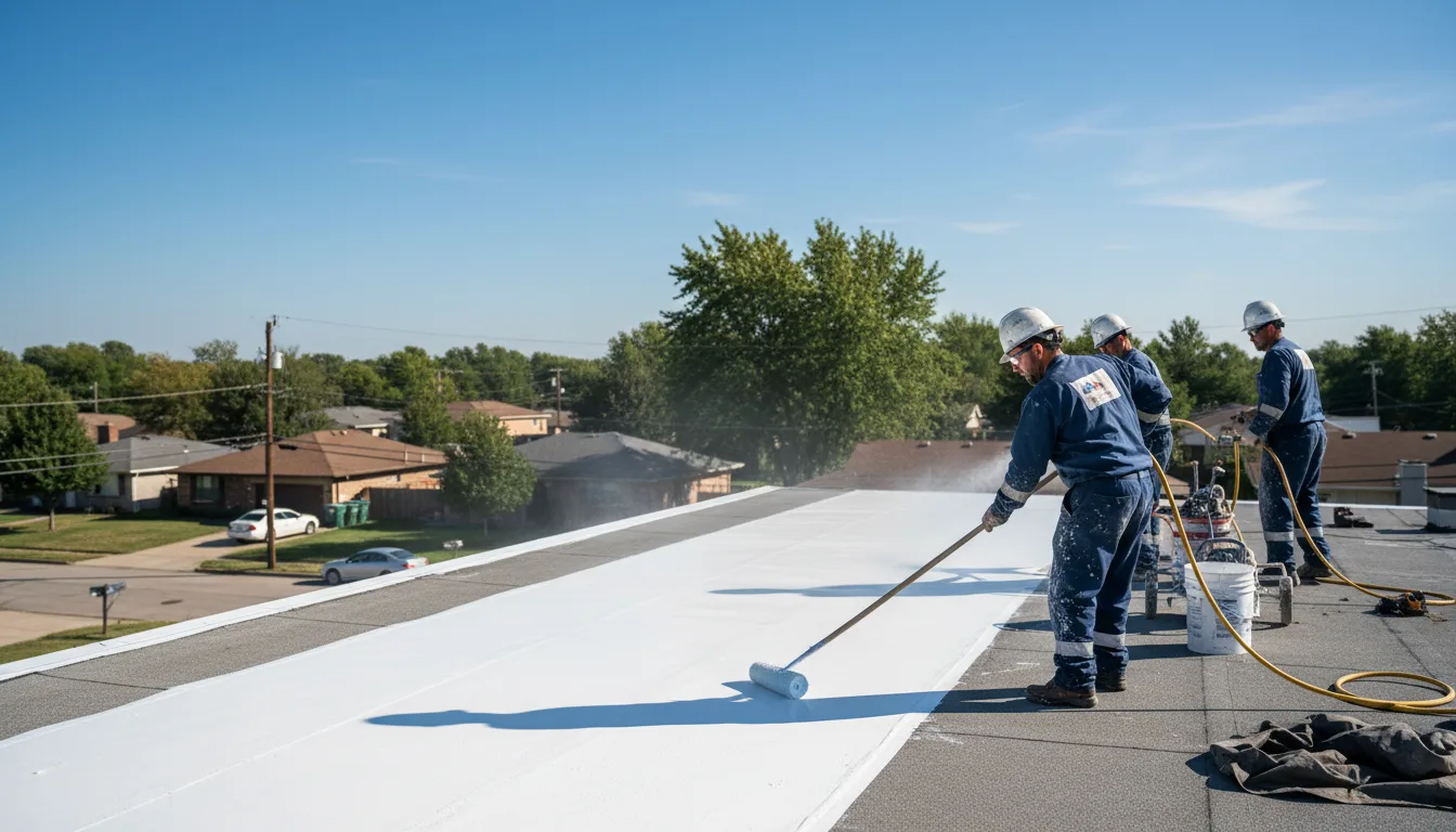Commercial roof coating in Sondheimer, LA near me